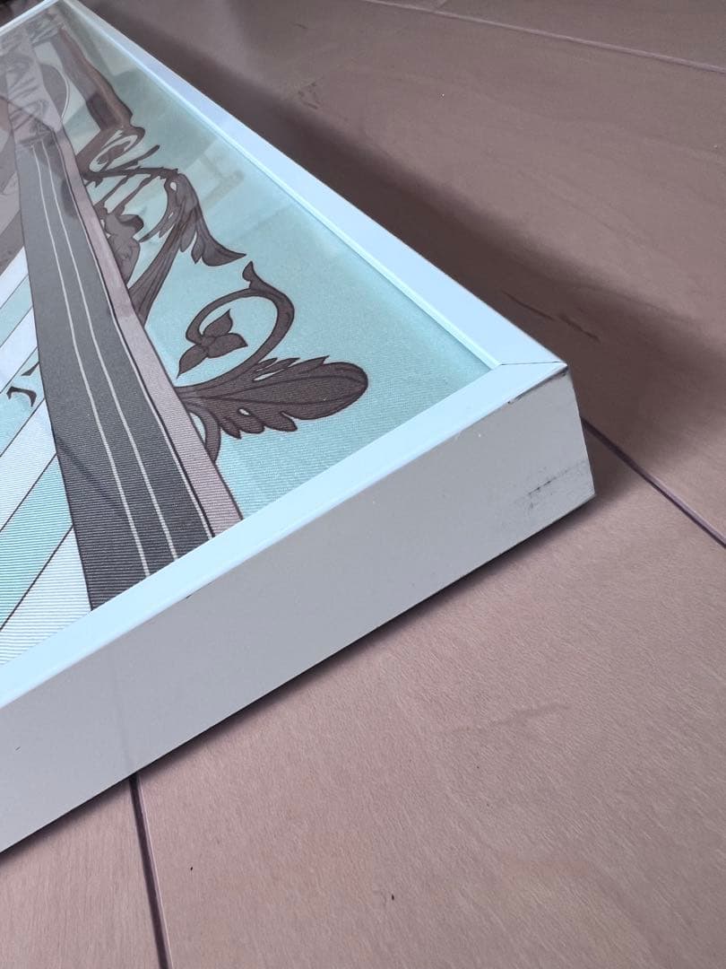 エルメス　スカーフ　額装