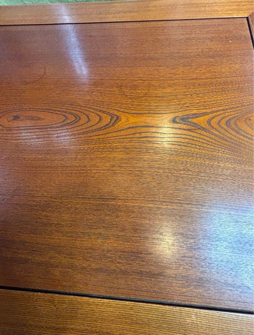 【最終価格/送料無料】 国産　天然木材欅2〜4人用ローテーブル　高級座卓