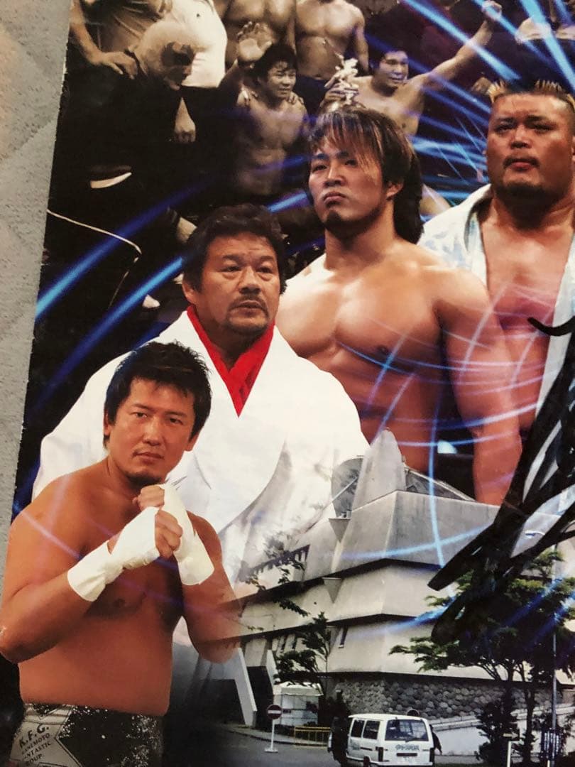 非売品☆新日本プロレス　興行ポスター永田裕志　天山広吉　直筆サイン入り★超激レア