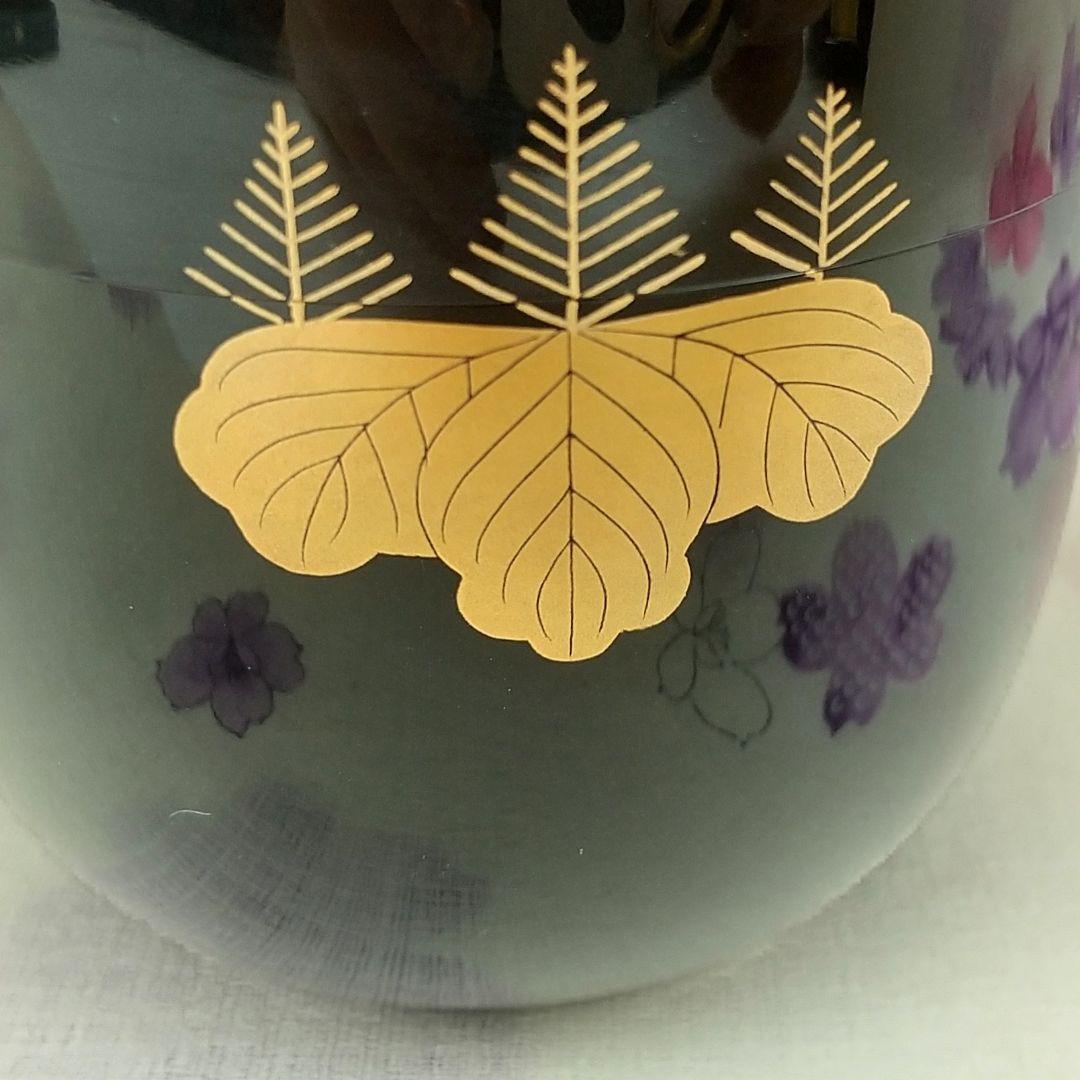 【お値下げしました！】茶道具　棗　桂山作　菊桐蒔絵　木製