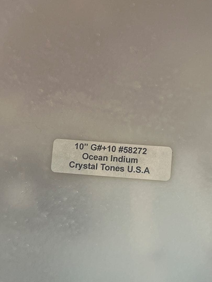 crystal tones 10インチクリスタルボウル　 （ケース付き