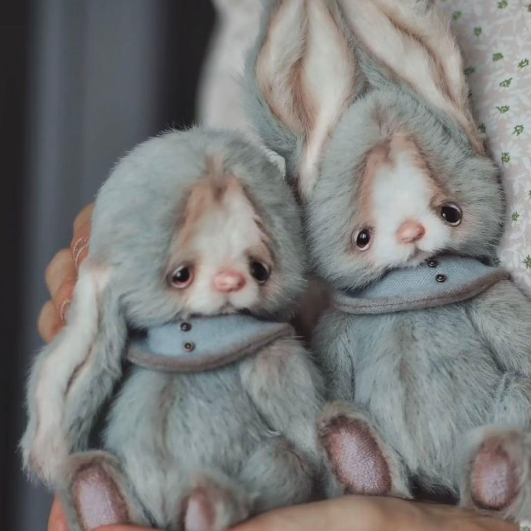 ぬいぐるみ アーティストベア テディベア 海外作家様 気怠うさぎ 兎