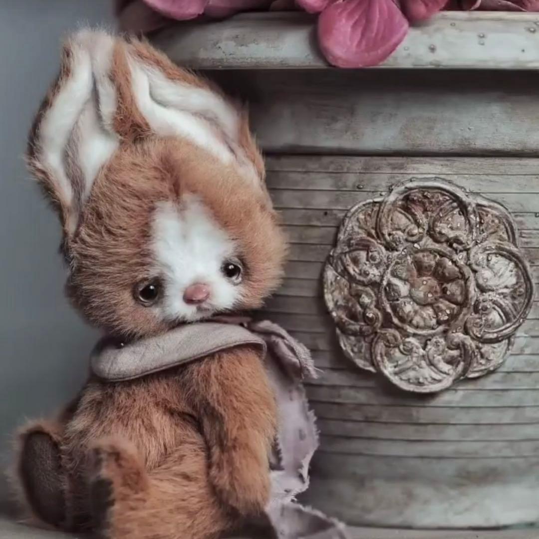 ぬいぐるみ アーティストベア テディベア 海外作家様 気怠うさぎ 兎