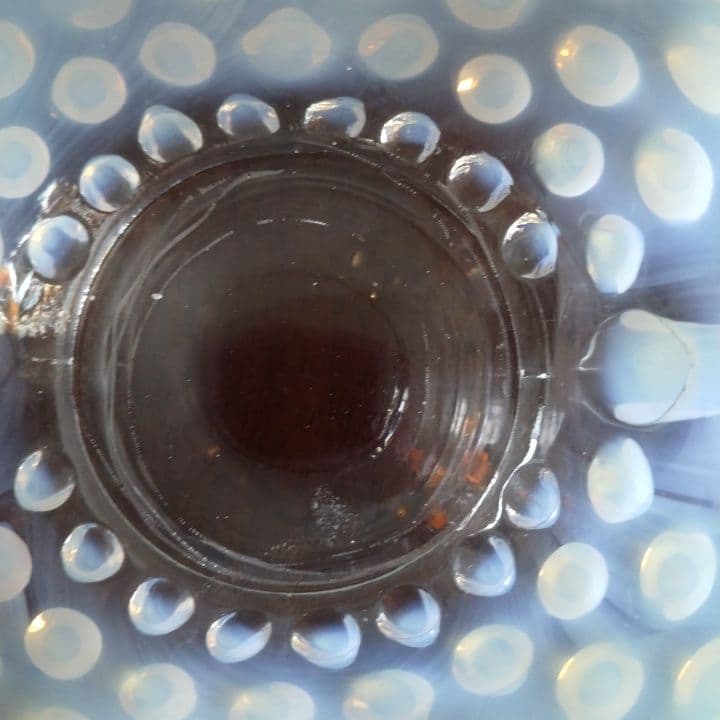 フェントン オパール  グラスプレート 美品です。ファイヤーキングお好きな方もー