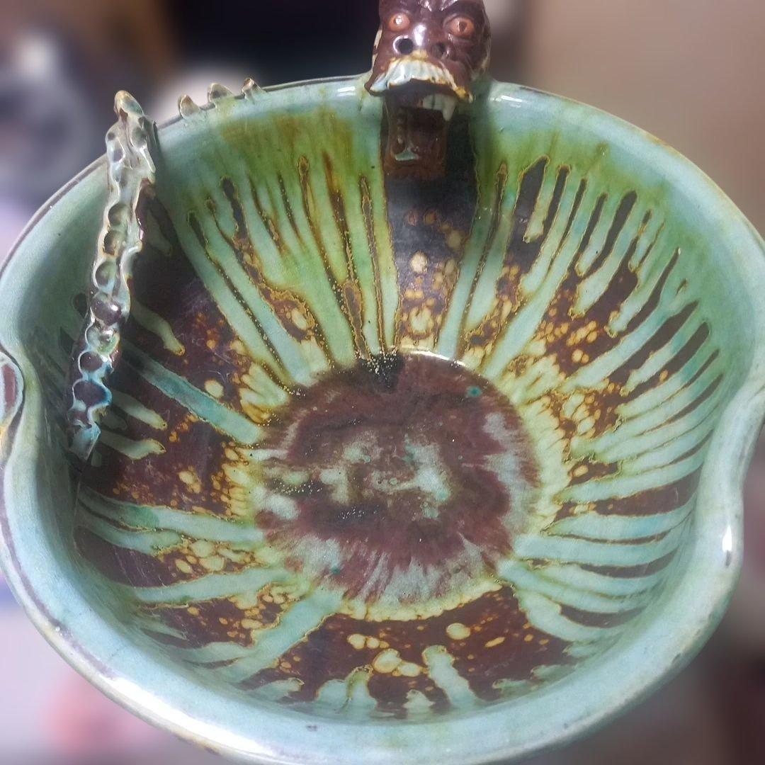 開運縁起　龍　龍神様　めだか鉢