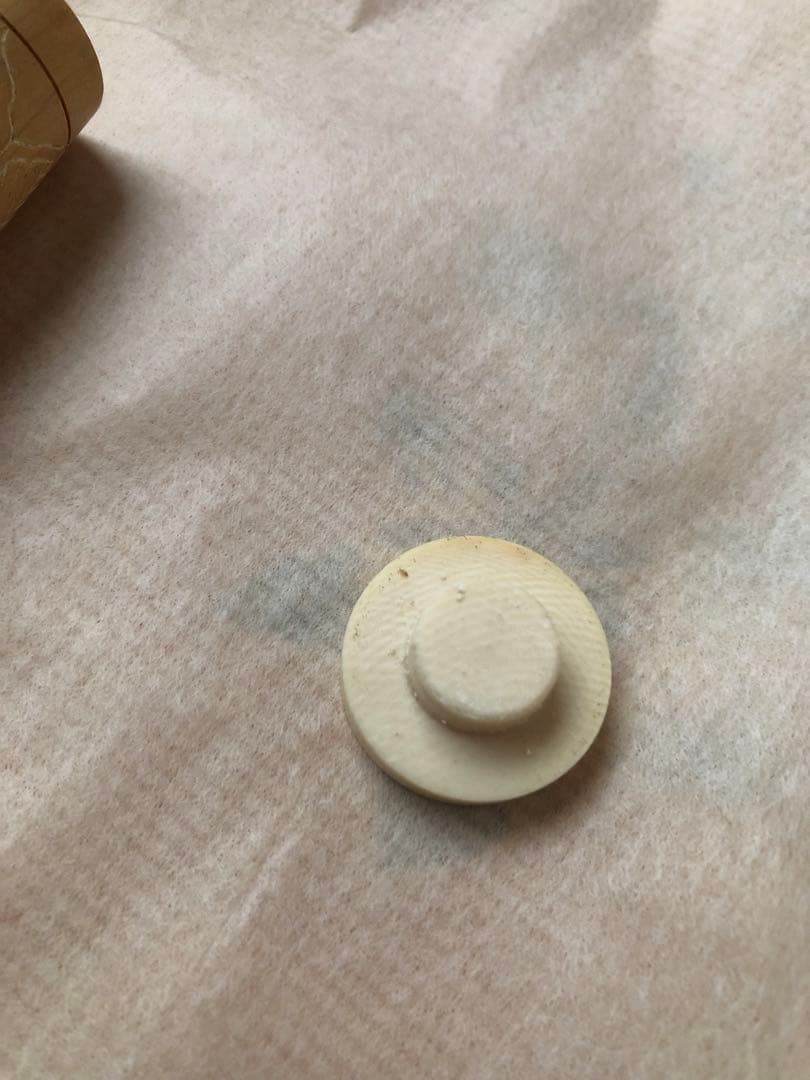 香筒　柘植材　完斉氏作　30㎝