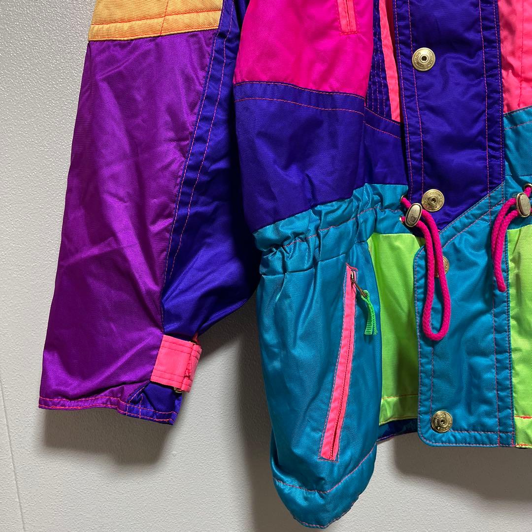 【美品】GOLDWIN スキーウェア　スノボ　カラフル　派手 90s バブル