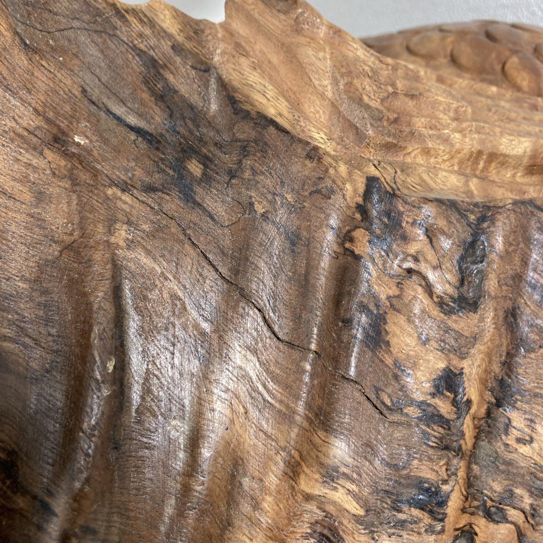 木彫り　鯉　carp fish レトロアンティーク　置物