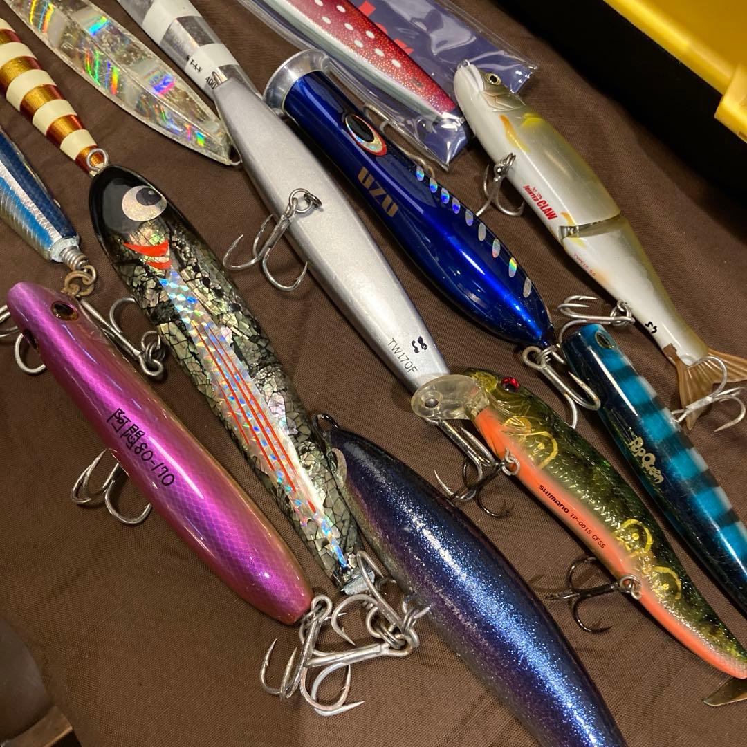 とにかく釣れる大物(青物等)用一軍ルアー メタルジグ 13個セット ケース付き