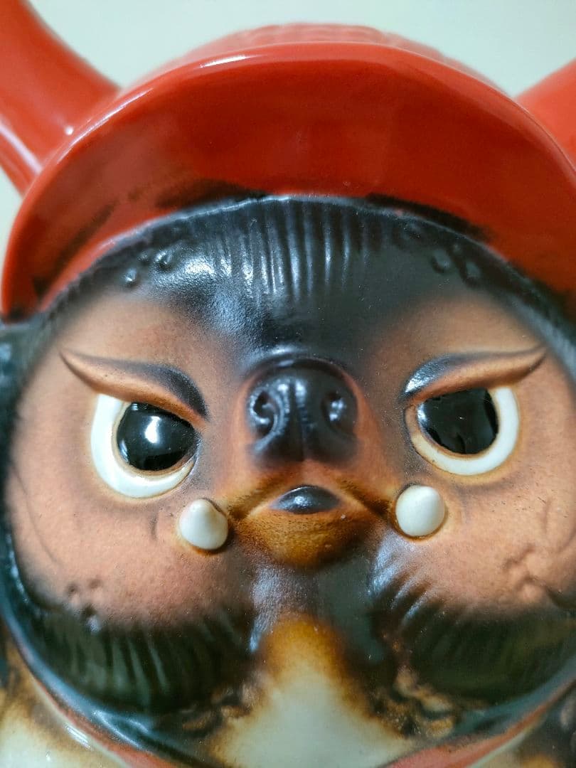 信楽焼たぬき 福鬼喜門赤兜狸