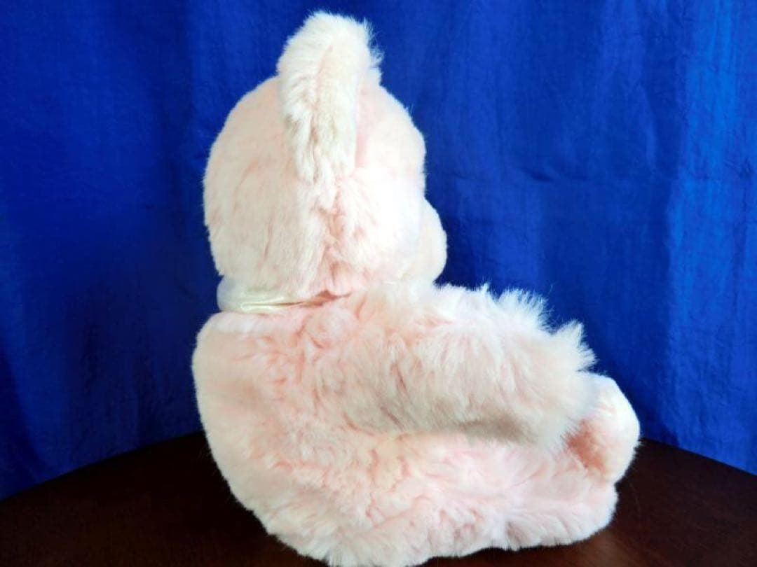 【レトロ・アンティーク】ピンクのクマさん　ぬいぐるみ　テディベア　約30㎝