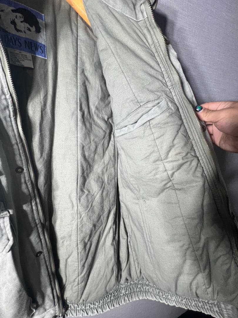 【ヴィンテージ】TODAYS NEWS 多機能フィッシングベスト M カーキ