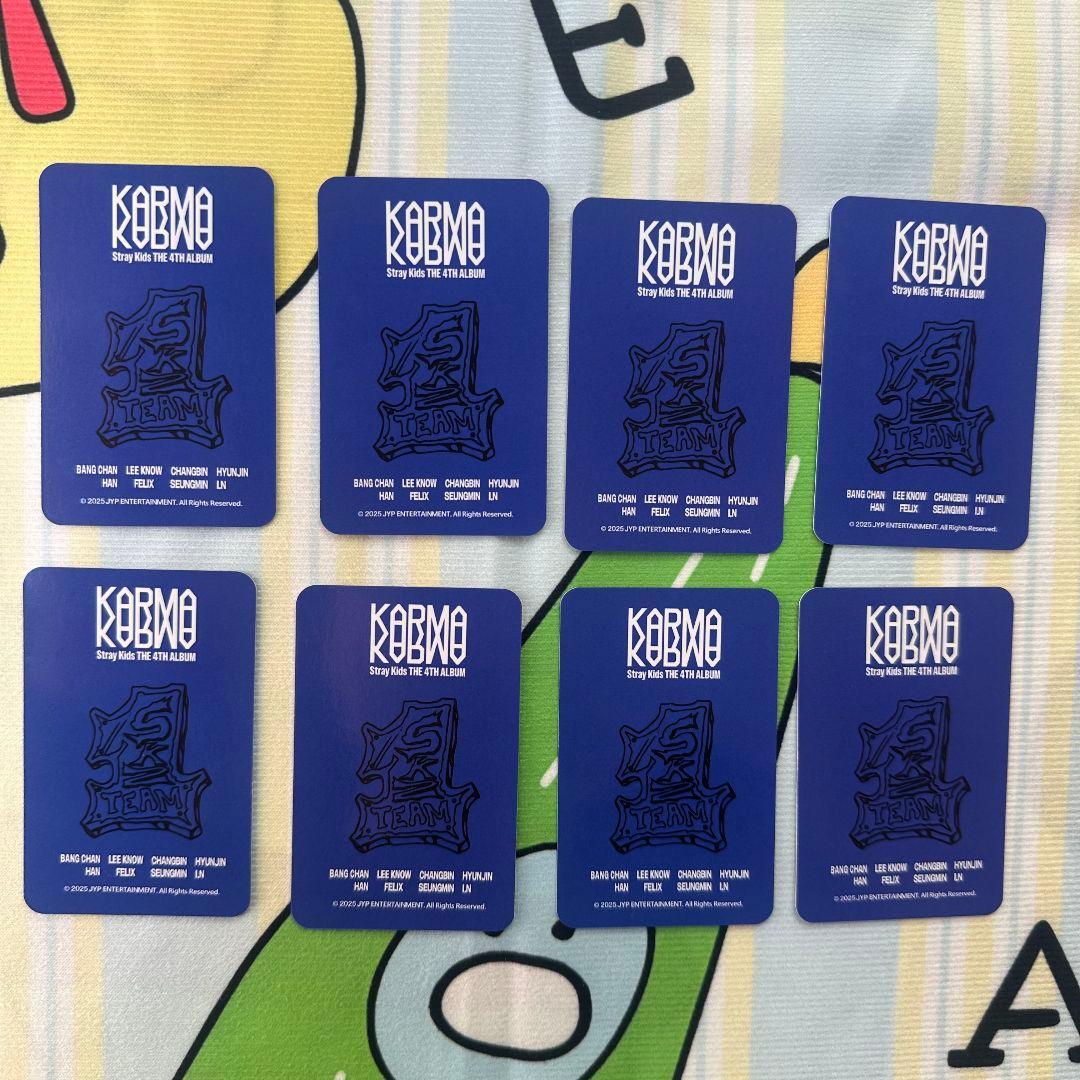 Stray Kids KARMA ポップアップ ユニフォームトレカ 8枚