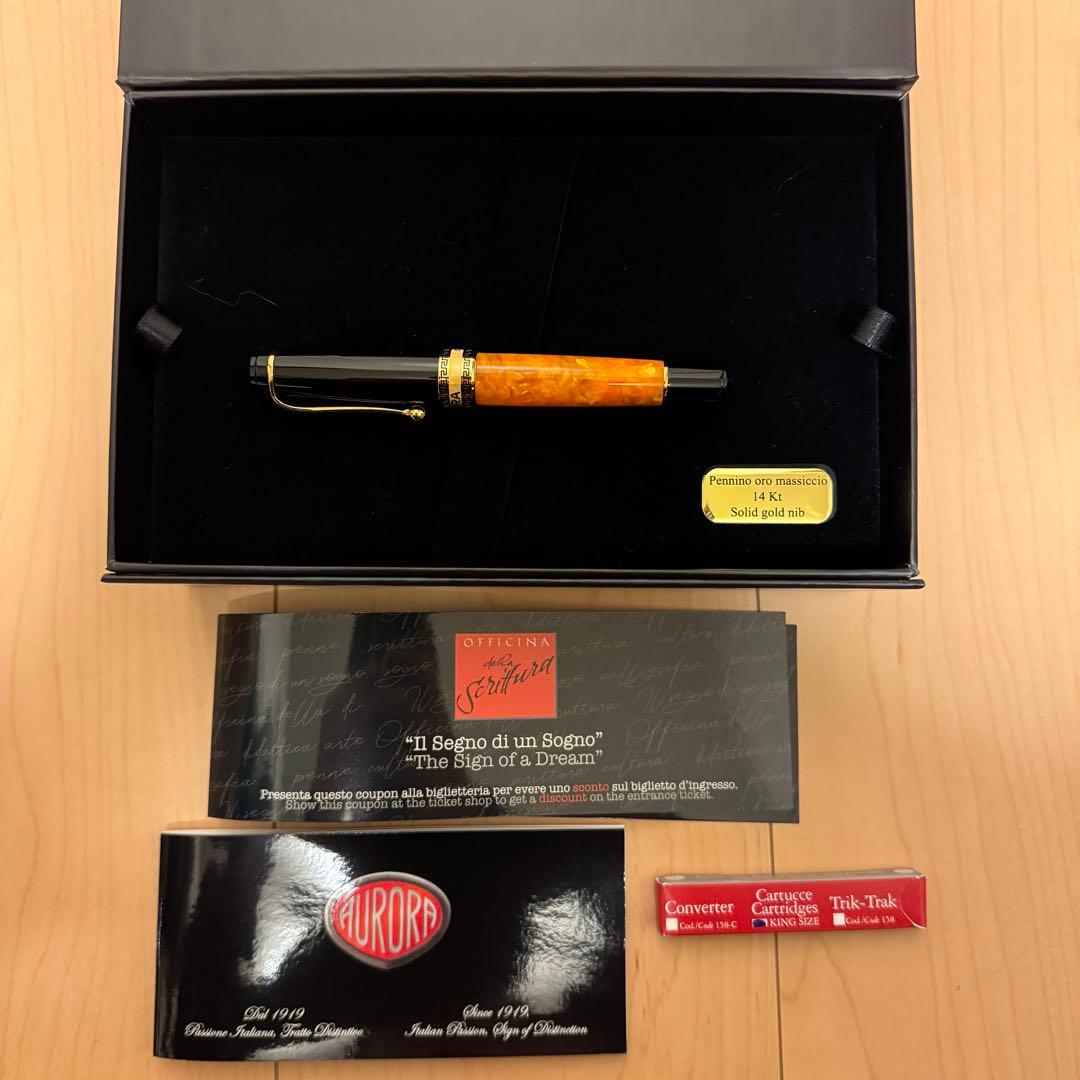 【新品・未使用】アウロラ　オプティマ　M字　aurora optima 万年筆
