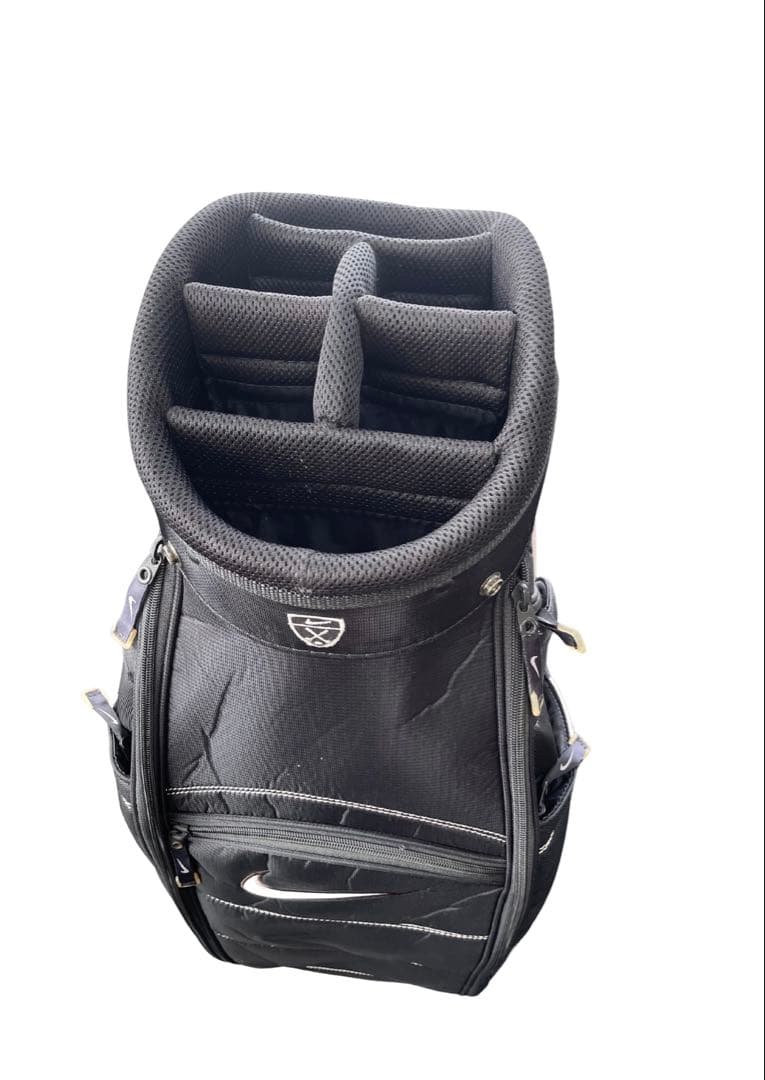 【中古品・希少モデル】NIKE プレミアム キャディバッグ 黒×グレー 軽量◎