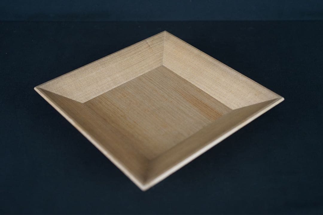 桐 四方盆 土橋宗三 蕩々斎 書付 共箱 江戸後期 時代物 古美術 茶道具