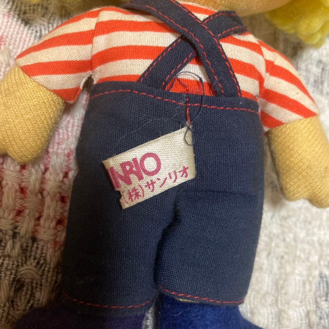 サンリオ　昭和レトロ　ヴィンテージ パティ＆ジミー　ぬいぐるみ　初期　中古品