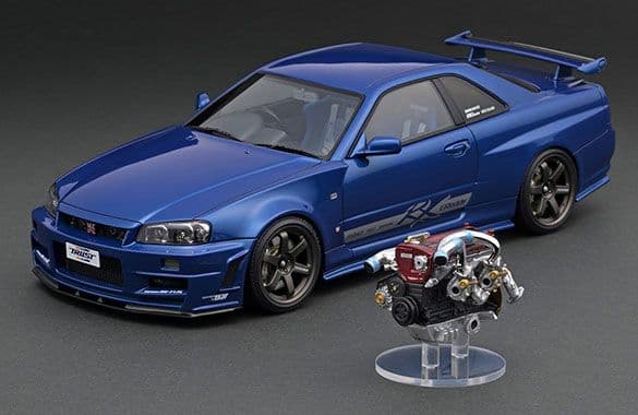 イグニッションモデル1/18TRUST.Greddy34RXエンジン付属