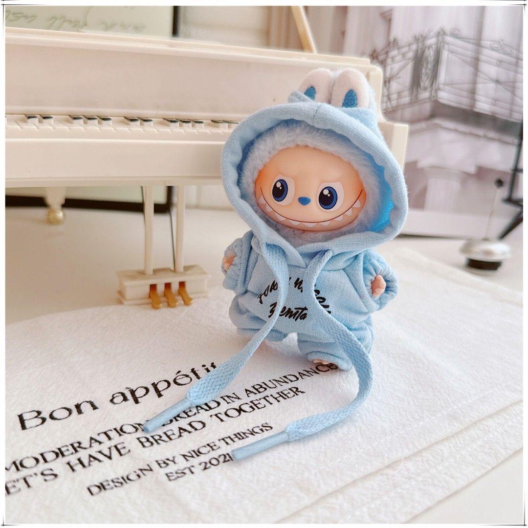 わかばあば様 LABUBU イニシャルラブブ 10cm 着せかえ つなぎ 10点