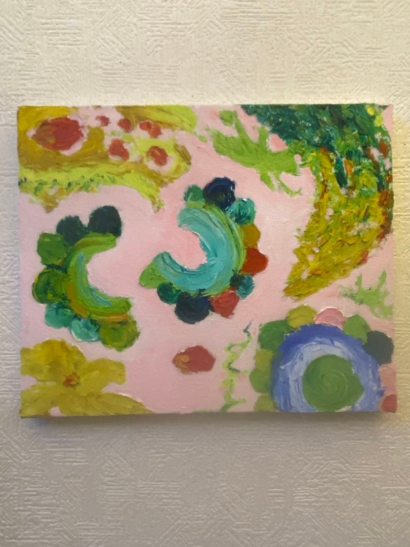 油彩画　【南国ゴーヤ】一点もの　F3