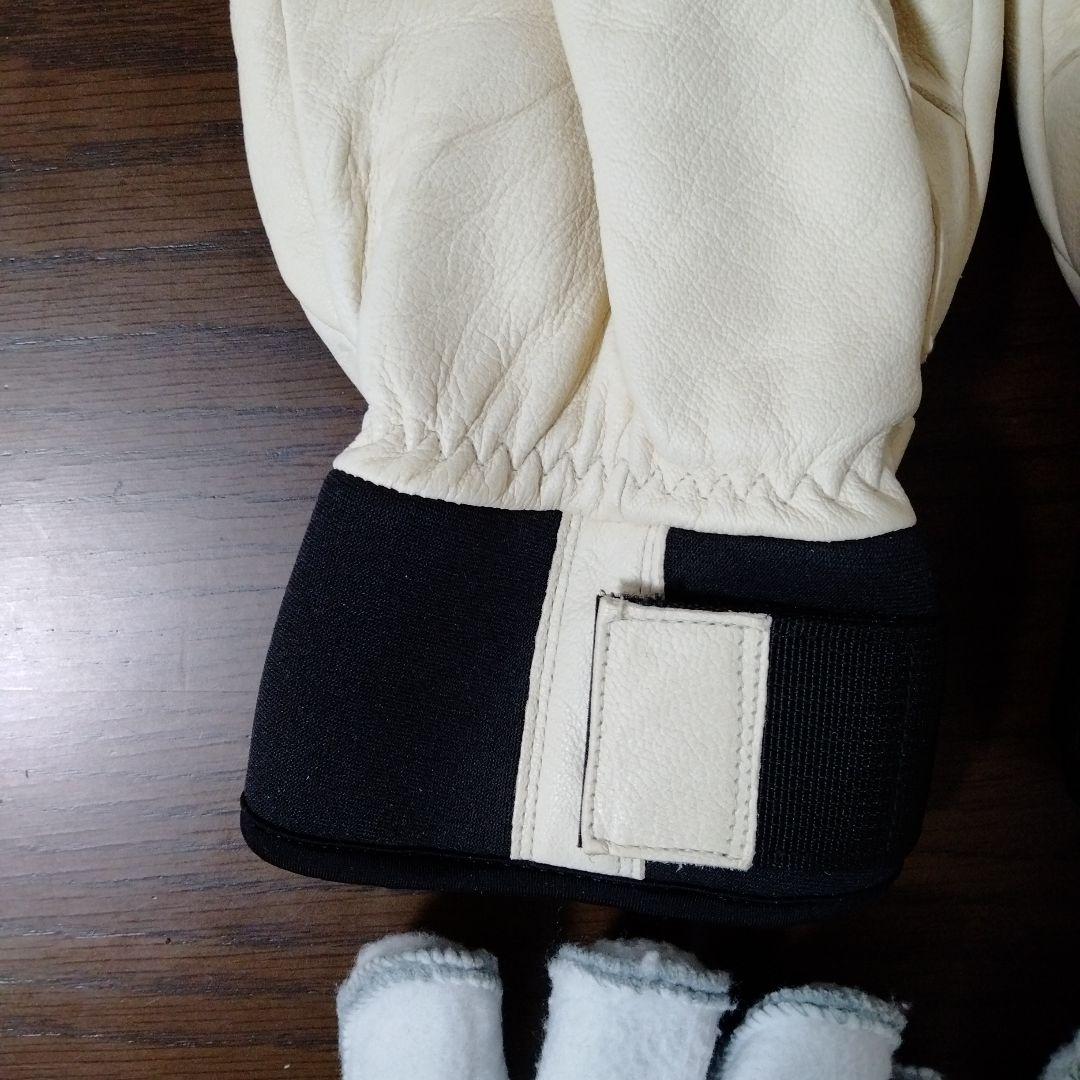 Hestra ミトングローブ サイズ8 オフホワイト