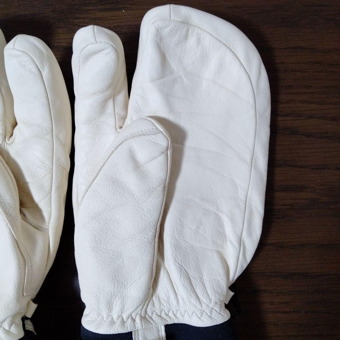 Hestra ミトングローブ サイズ8 オフホワイト