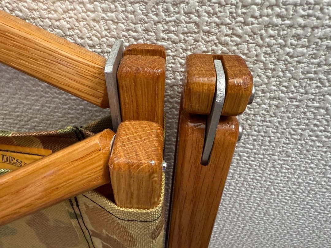 ネイタルデザイン　カーミットチェア　カモ柄　刻印入