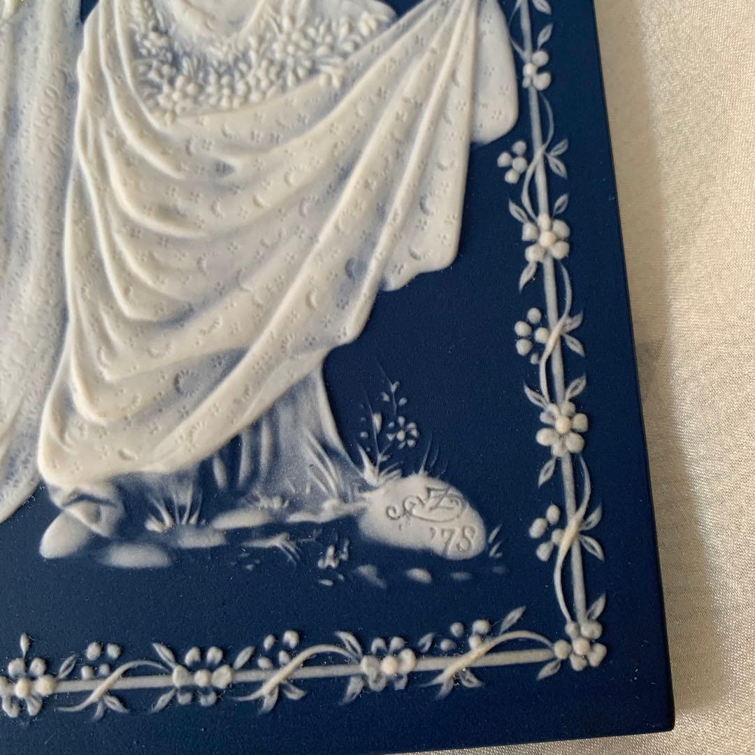 ビンテージ　ビレロイボッホ　ハンドペイント　ハンドメイド　飾り陶板　1978年