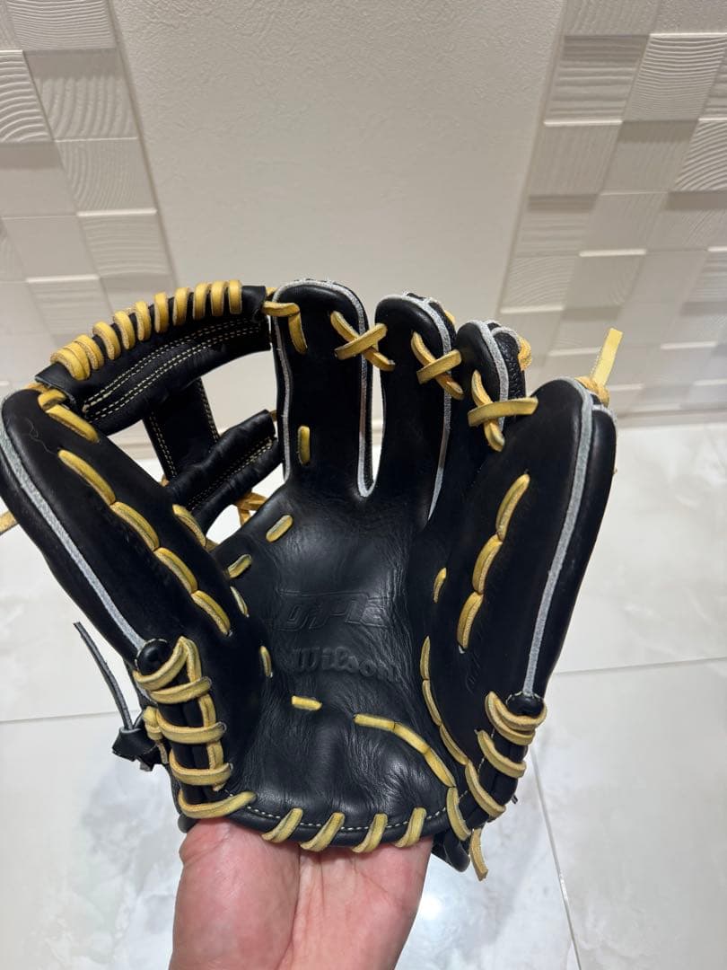 Wilson 軟式グローブ 黒/金