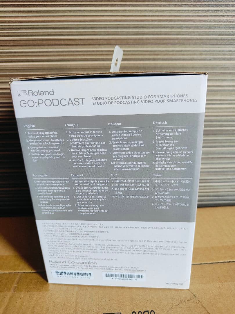Roland GO:PODCAST スマートフォン用ポッドキャスティングスタジオ