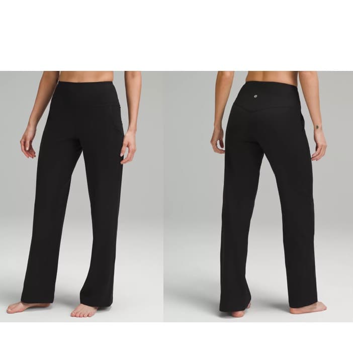 未使用に近い18800円 ルルレモン Align リブ ワイドレッグパンツ S