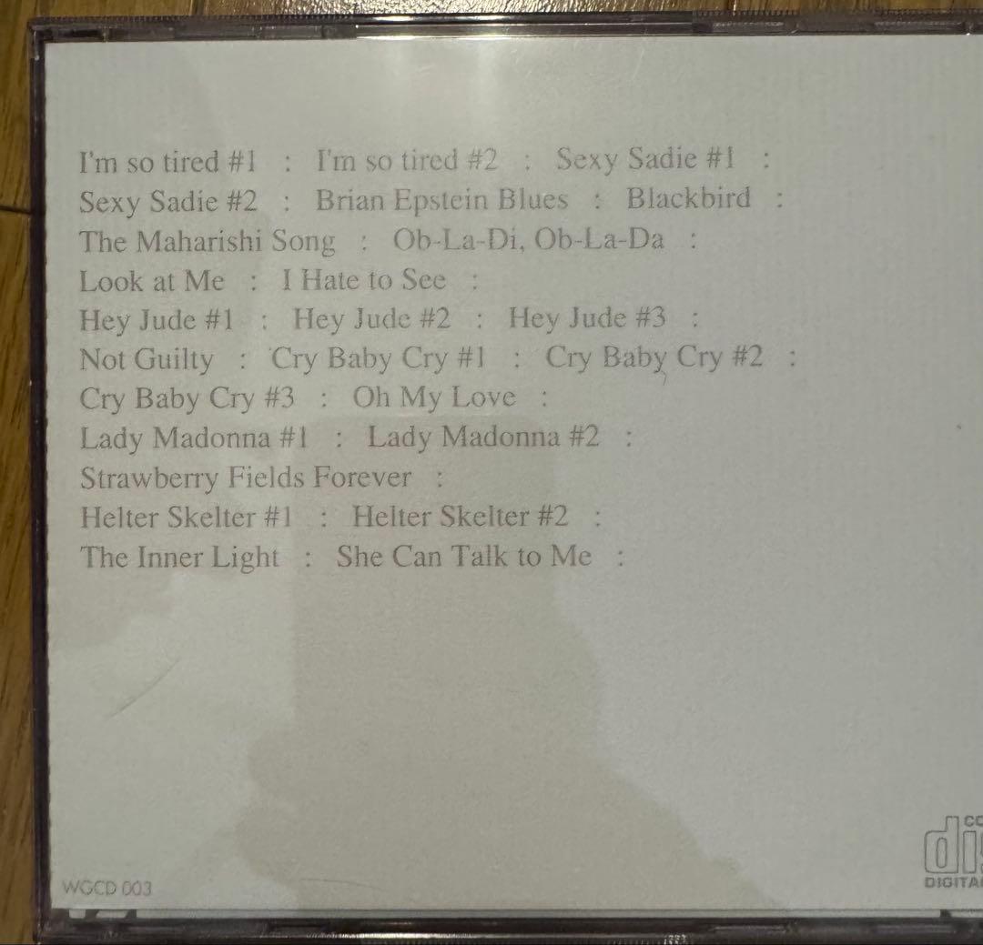 The Beatles 後期ブート４枚プレスＣＤ