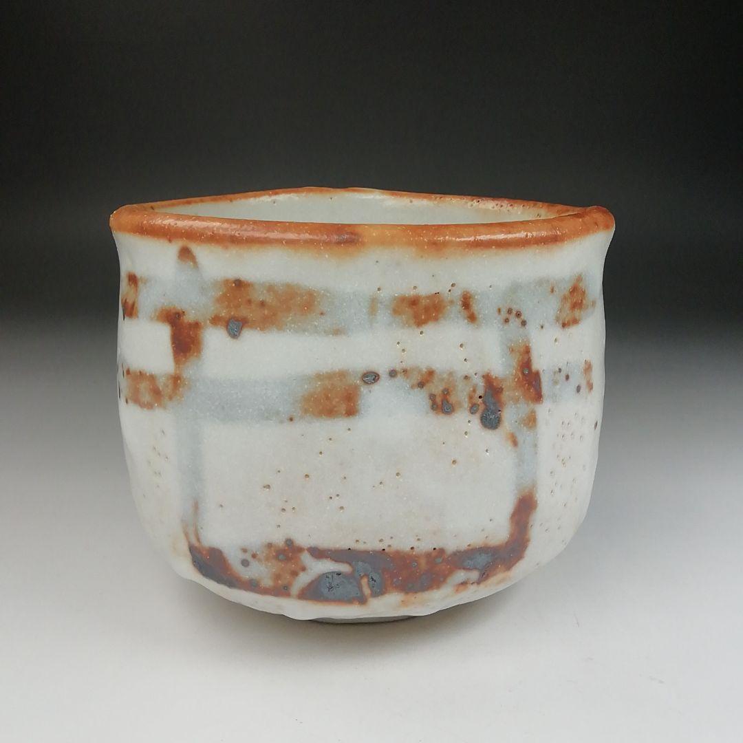 Ｔ５２０　茶碗　『志野茶碗』『卯花墻写』『菊泉窯　田中源彦 造』　共箱　茶道具