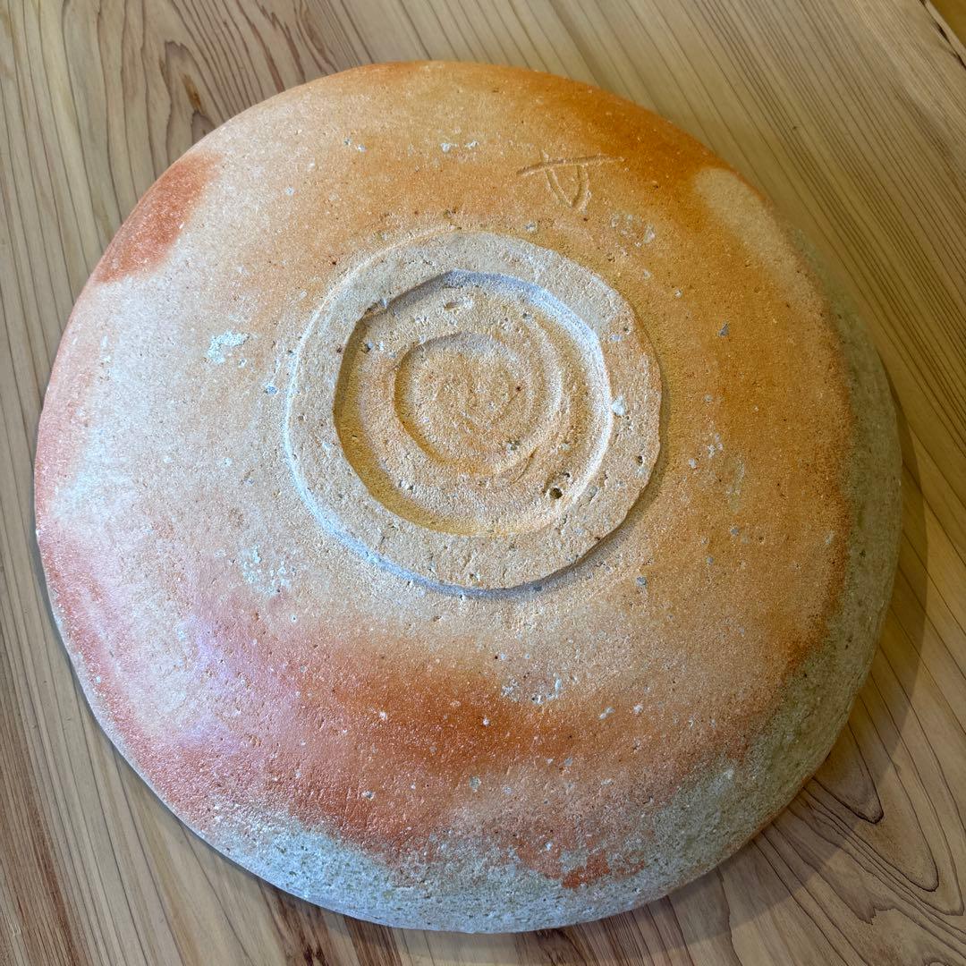 信楽焼　大きなお皿　大鉢　杉本睦子　土山窯　未使用　箱付