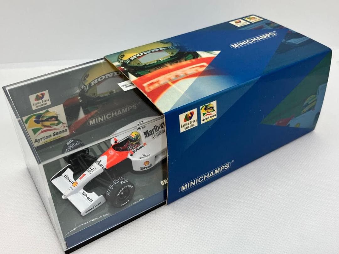 1/43★マクラーレン ホンダ MP4/6★A.セナ★1991ブラジルGP初優勝
