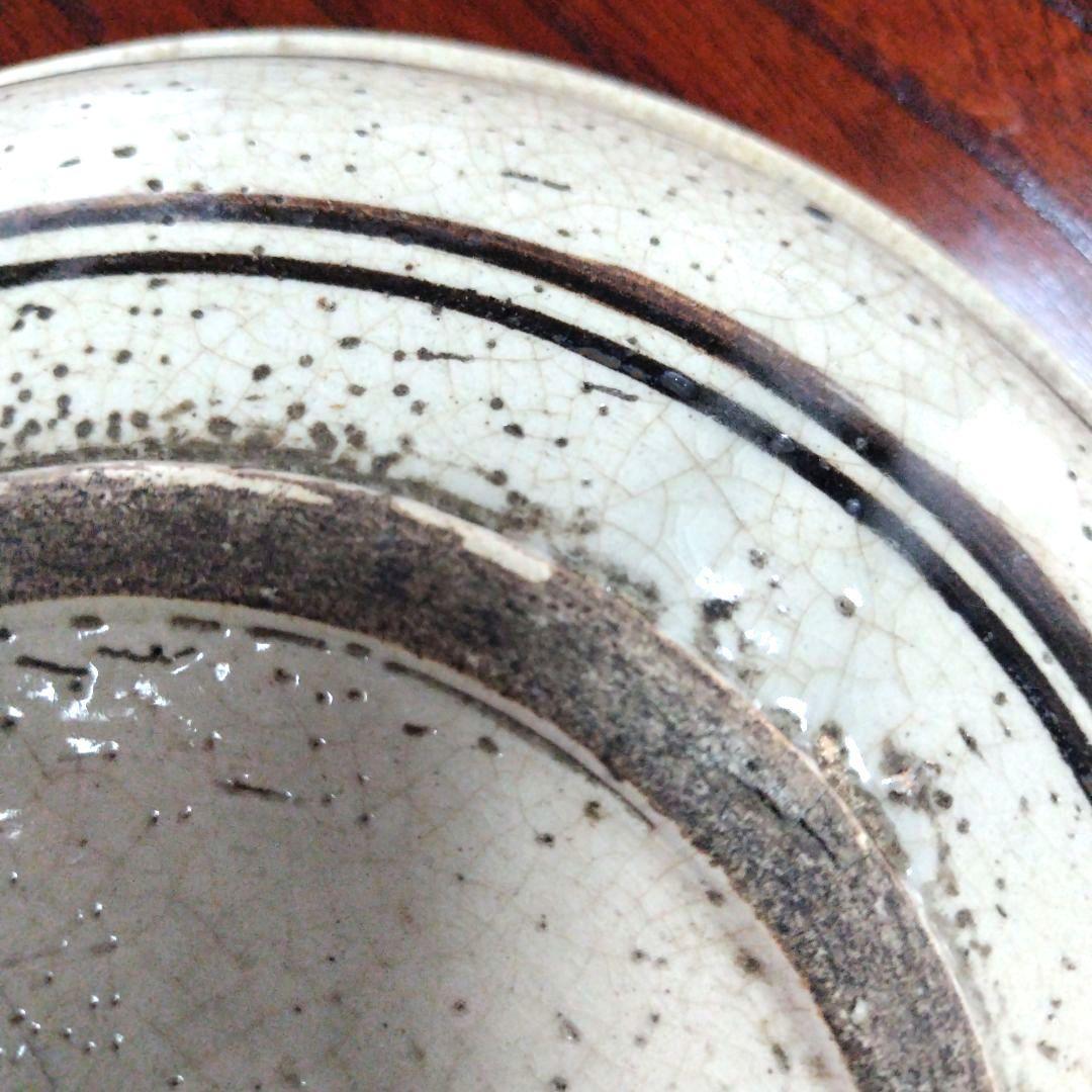 装飾陶器皿　桃山時代～江戸時代 唐津 古志野 絵志野 鳥絵 皿 瀬戸