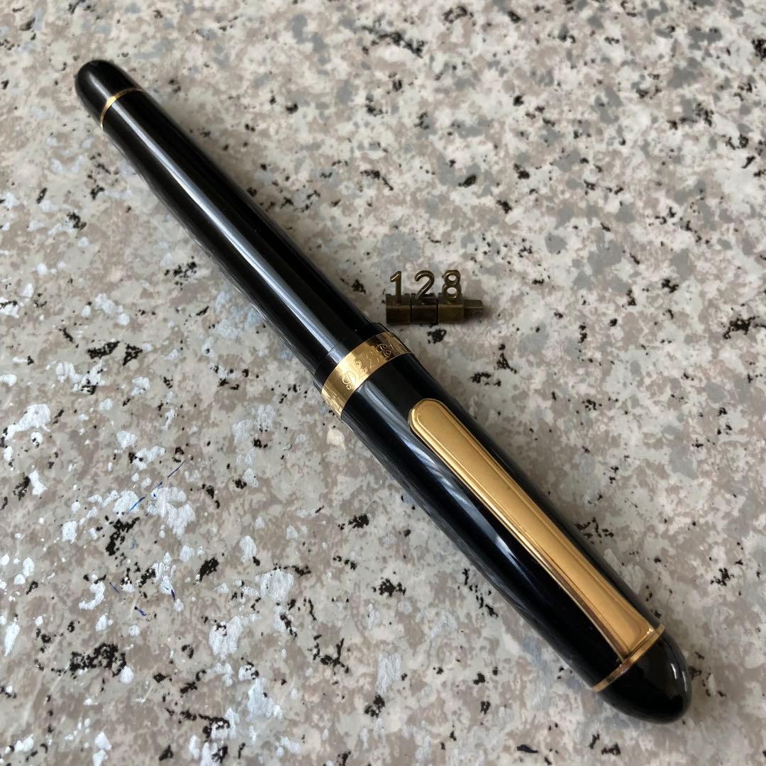 #128 オーバーホール済み 万年筆 PLATINUMプラチナ 3776 14k