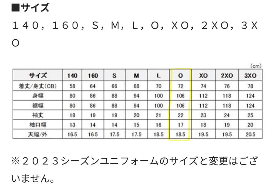 アビスパ福岡　サイズＯ　背番号無し