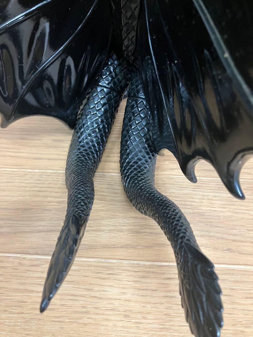 訳あり品　マルサンソフビ　キングギドラ　ブラックオブジェ