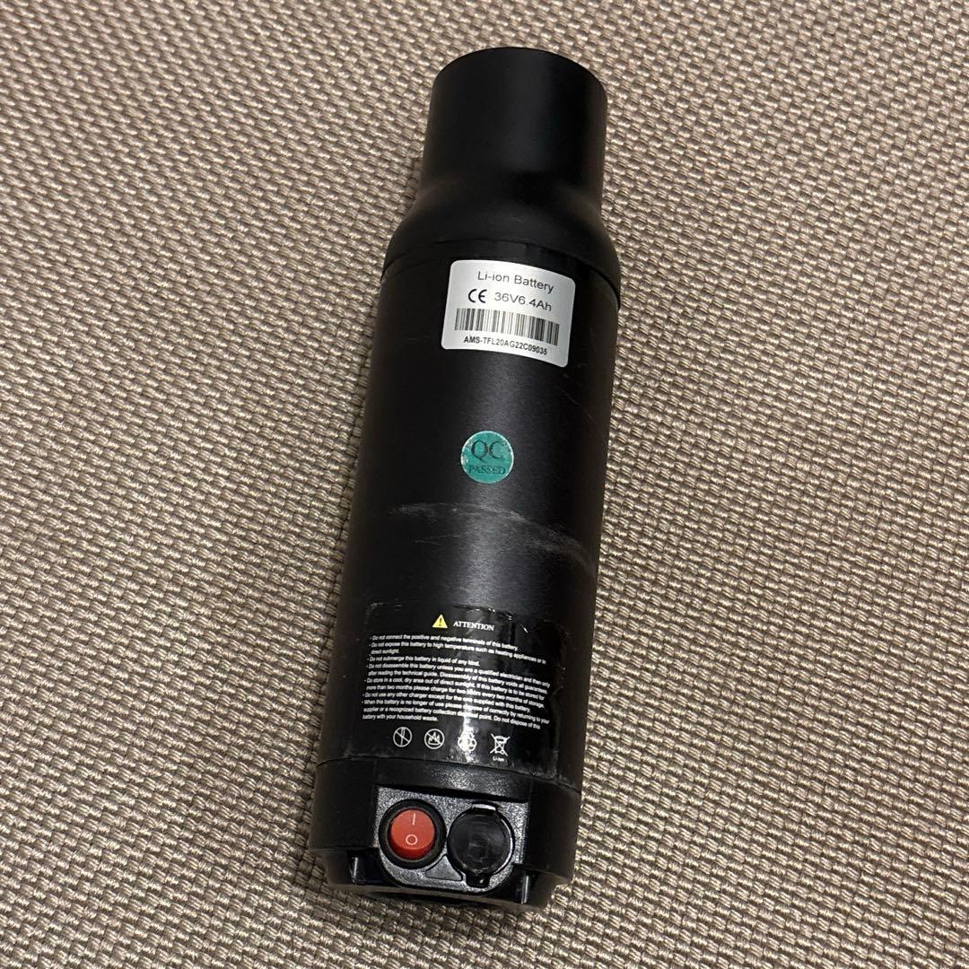 VELMO 折りたたみ電動自転車 グレー 予備充電バッテリー付