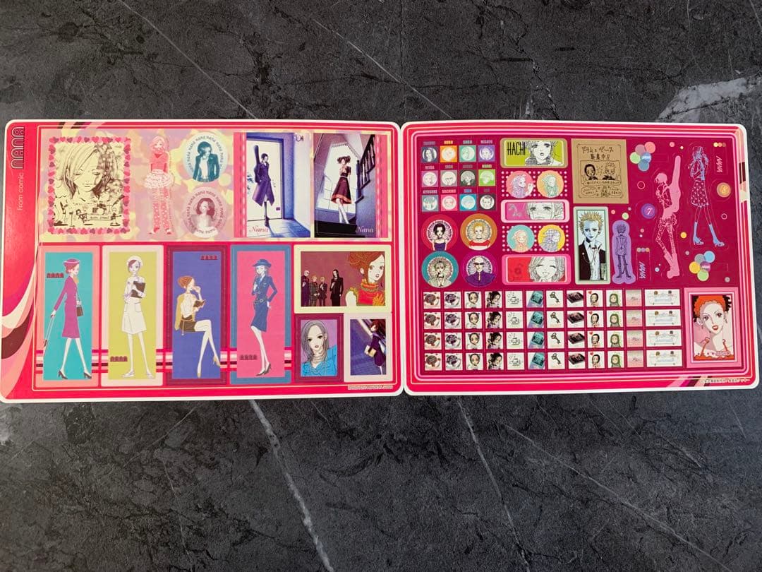 NANA ジャンボシールダス　新品全4種＋1種+使用済　計7点セット　矢沢あい