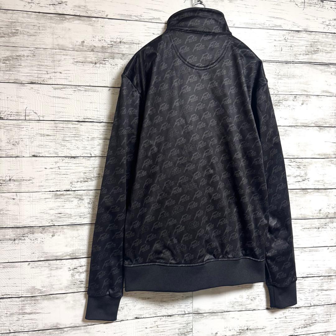 美品　FILA GOLF ウェアー　セットアップ　ブラック　総柄　Mサイズ