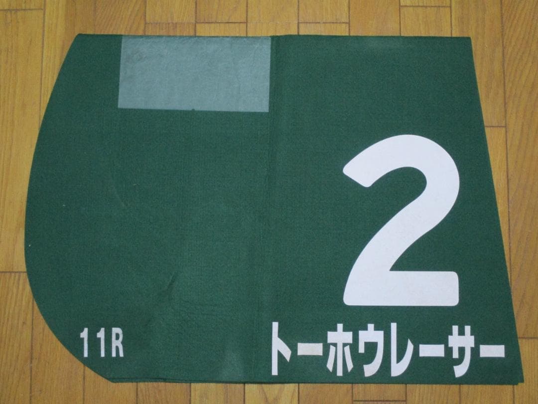 競馬 トーホウレーサー（ニュージーランドトロフィー優勝馬）のGⅢ実使用ゼッケン