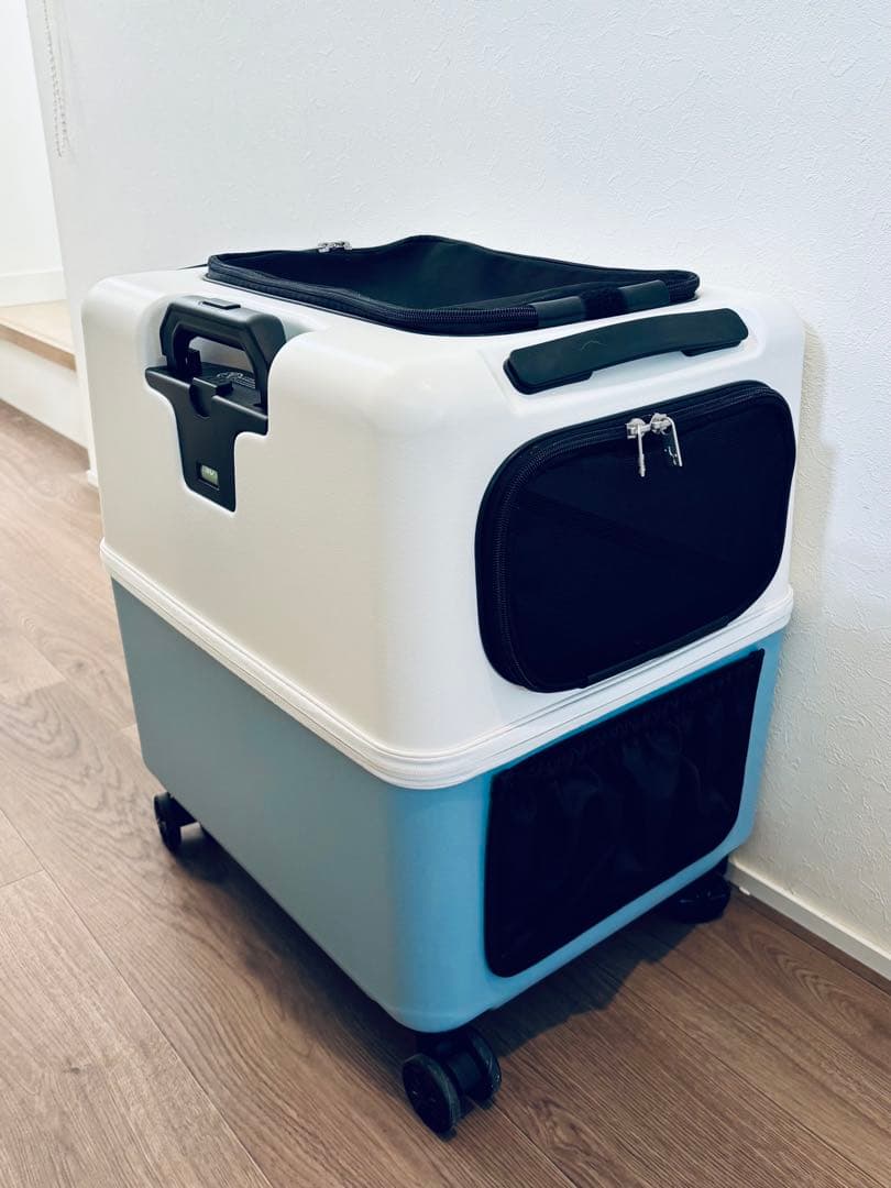 PETiCOペットキャリー【Lサイズ】、雨カバー・日除けつき