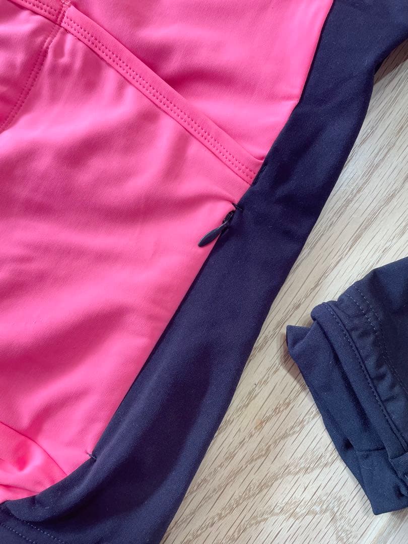 Rapha ラファ／サイクルジャケット ／ブラック×ピンク／美品／ポケット多数