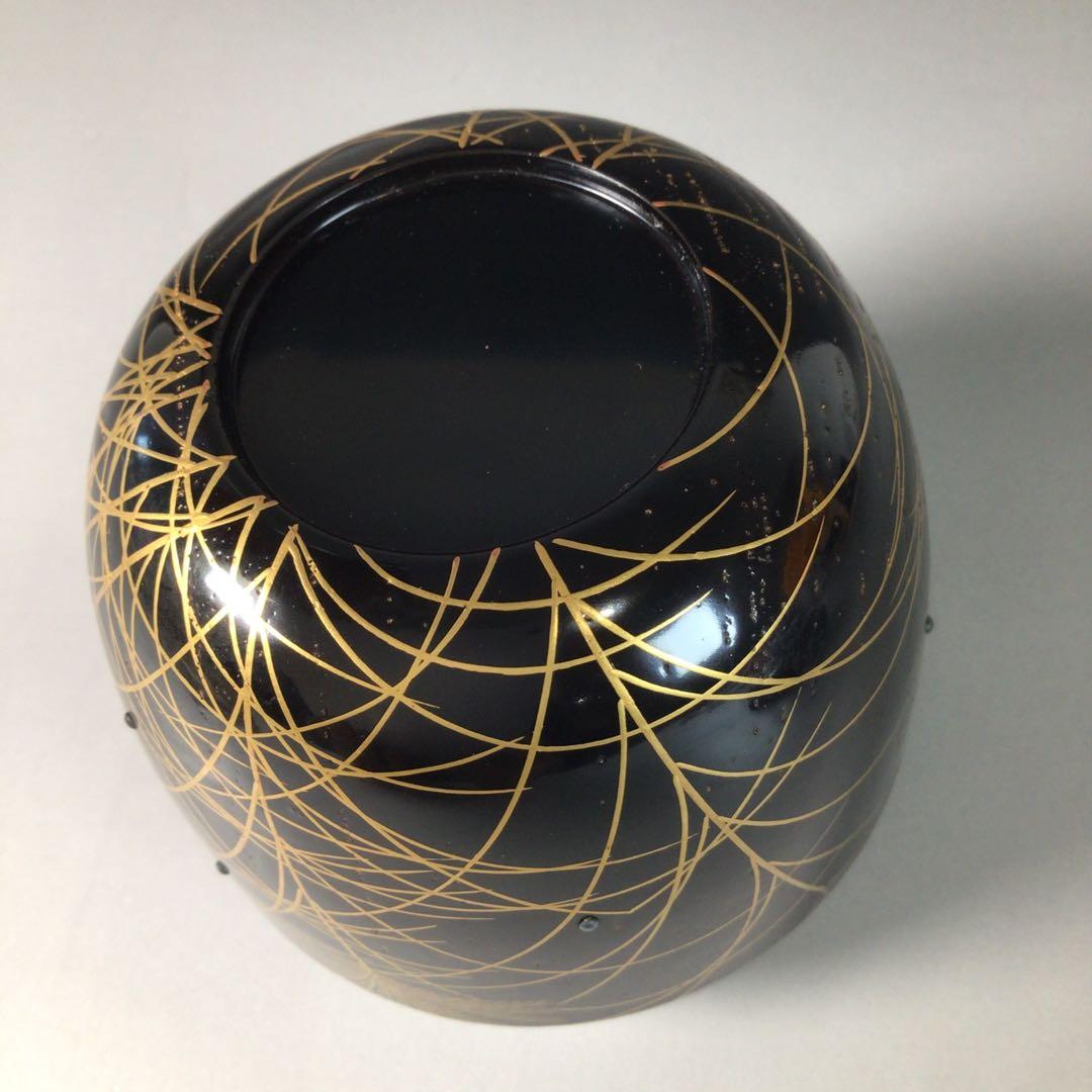 Ｒ７５０　棗　『前端春斎作』『表千家　堀内宗完　箱書』『大棗』　共箱　茶道具