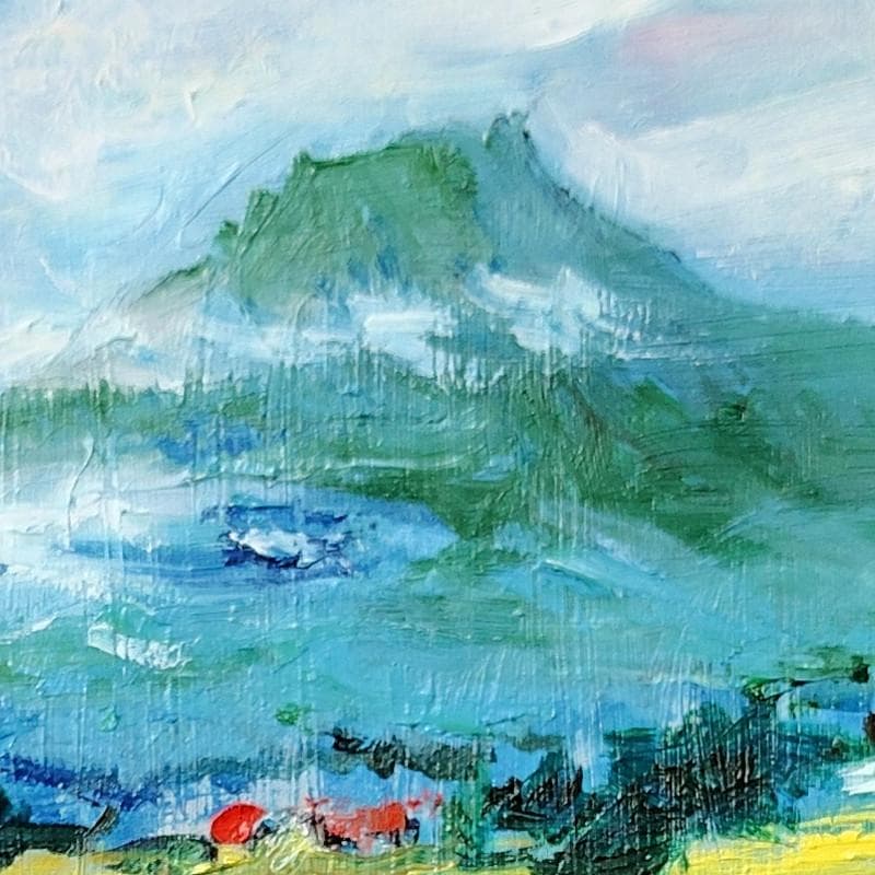 ☆ 高橋益之 ☆「 羊蹄山風景」油絵 F３号サイズ 　新品！