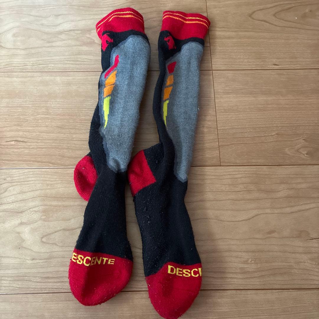 DESCENTE 冬用グローブ・ソックス・ニット帽セット