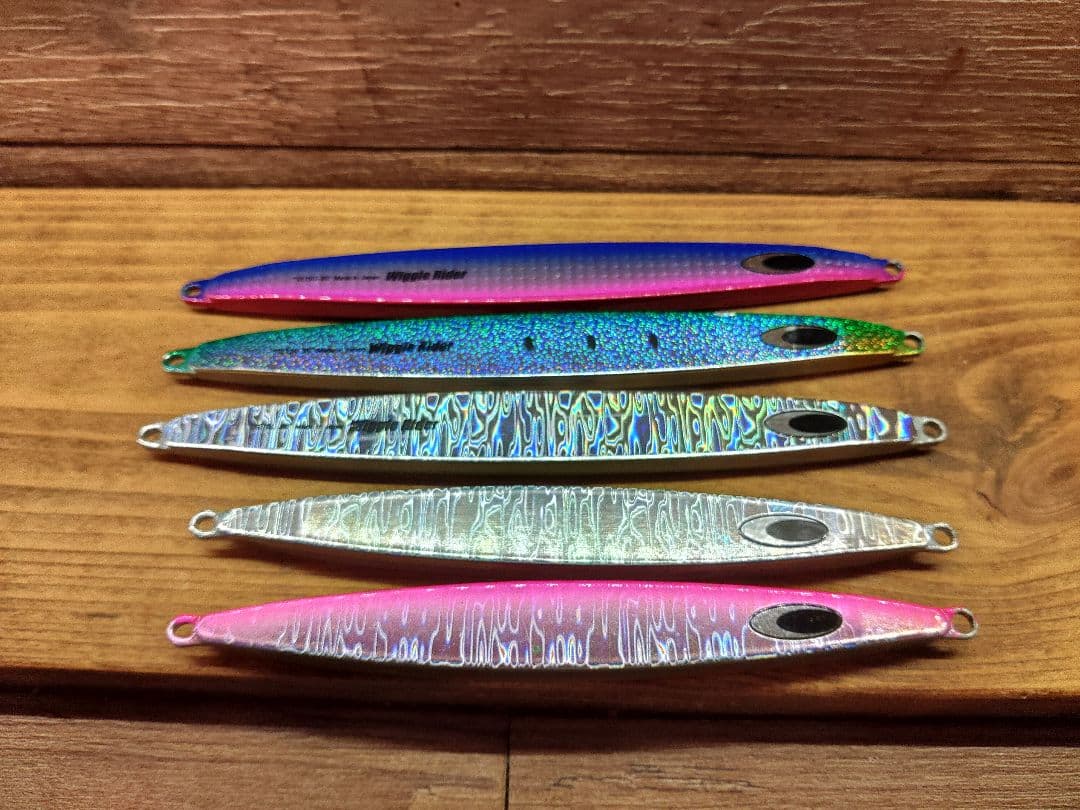 ネイチャーボーイズ　ウィグルライダー160g3本、145g2本　 鉄ジグ 中古