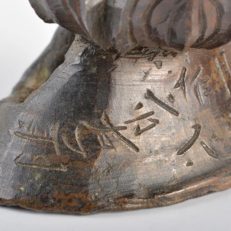 仏教美術　古銅　如意輪観音　仏像　置物　F　R5317